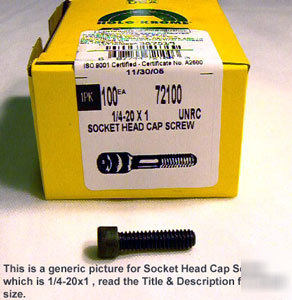 100PCNEWHOLO-KROME5/16-18 X1-3/4 socket head cap screw
