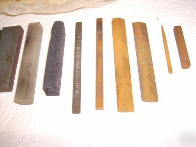 12 stones polishing sharpening deburr honing shapes 