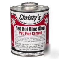 3 cans of christy's red hot blue glue pvc pipe cement