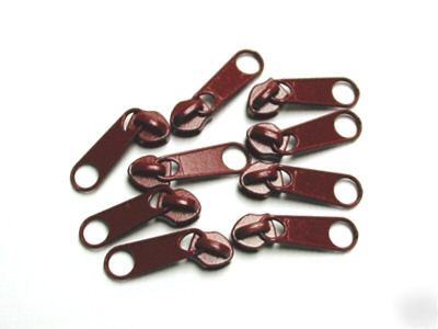 #5 nylon coil zipper sliders long (520) red wine 25PCS