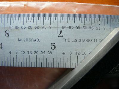 Starrett no.4RGRAD combination square/level unused 
