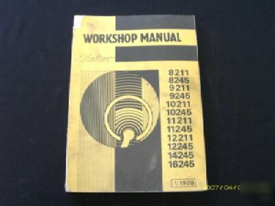 Zetor 8211 thru 16245 tractor workshop/repair manual