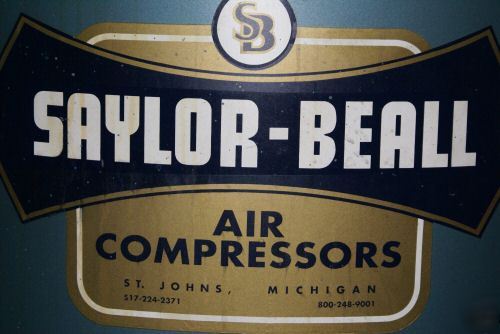 Saylor-beall 2 stage electric air compressor 80 gallon 