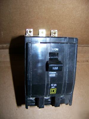 Square d QOB3100 3POLE 100AMP 240V circuit breaker