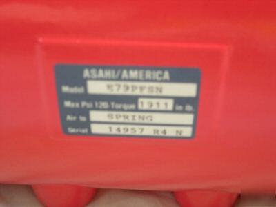 Ashahi america pneumatic actuator E79PFSN air to spring