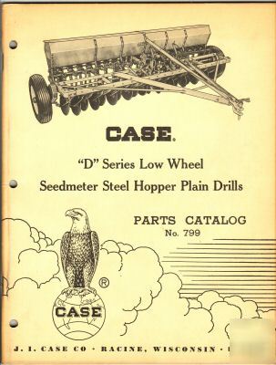 Case d series plain drill parts catalog & supplement 1