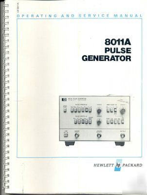 Hp 8011A operating & service manual