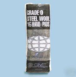 Industrial-quality steel wool hand pads-#00 fine