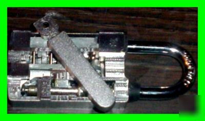 Magnetic padlock cutaway view GR84 locksmiths shop tool