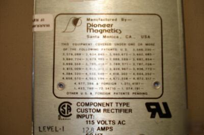 Pioneer magnetics model # 2500A-1 power supply