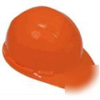 6 pt. titanium ratchet suspension hard hat orange