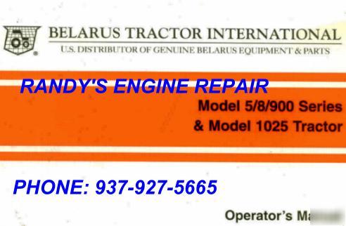 Operators manual belarus 925 1025 825 525 920 tractor