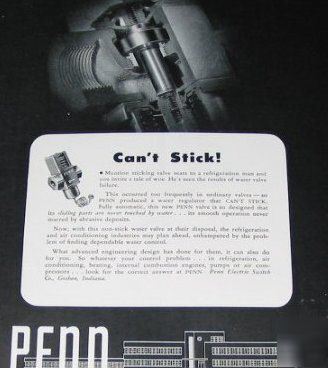 Penn automatic controls-hvac goshen ww ii -6 1940S ads