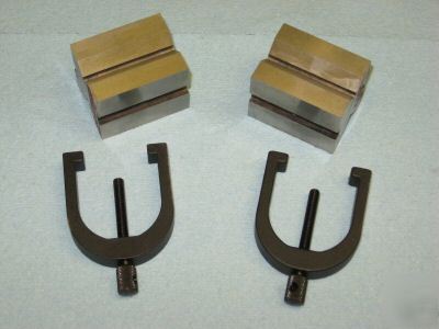 Starrett v-block kit 278 v blocks & clamps gauge blocks
