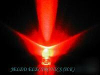 New 200X 3MM super bright red led lamp 8,000MCD f/ship