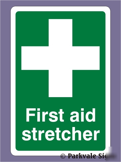150X200 first aid stretcher sign - rigid (0441)
