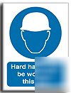 Hard hats m.be worn sign-a.s.rigid-200X250(ma-022-re)