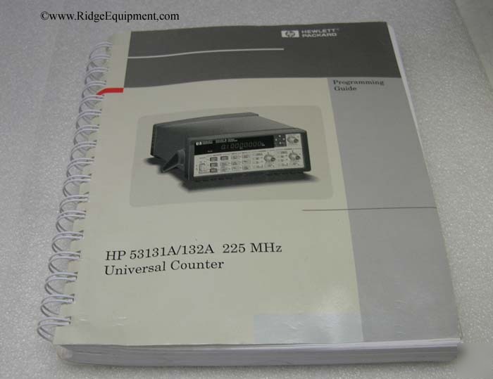 Hp 53131A 53132A universal counter programming guide