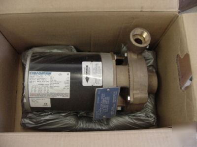 Scot pump mdl: 60B all bronze pump w/ marathon motor.<