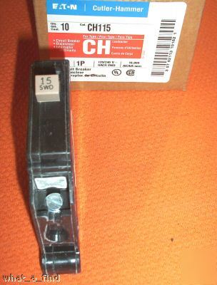New cutler hammer CH115 circuit breaker 1 p 15 amp ch
