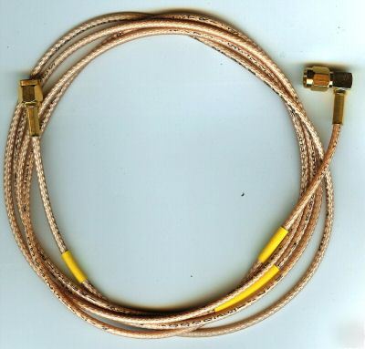 RG316 cable gold ra sma (m) to gold sma (m) 65 inches