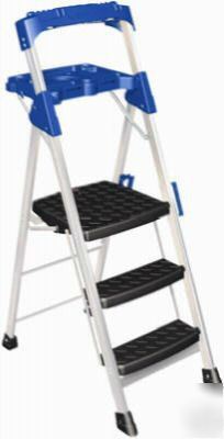 638393 6', wide body project platform aluminum ladder
