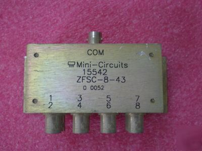 8 way-0Â° 50Ï‰ 10-1000 mhz mini-circuits power splitter