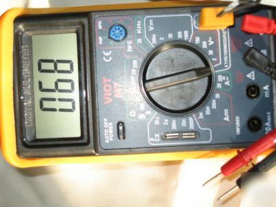 Ac/dc ammeter multimeter capacitor tester thermocouple