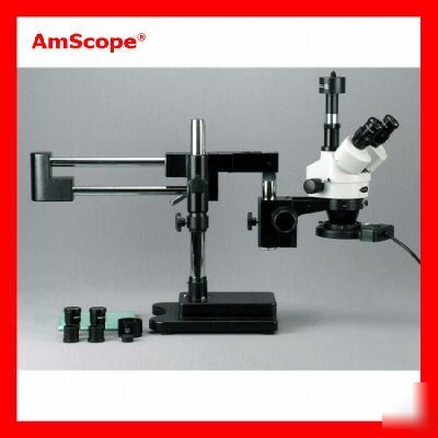 3.5-90X trinocular boom microscope + 3.0M usb pc camera
