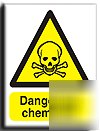 Dangerous chem.200X250MM sign-s. rigid (wa-025-re)