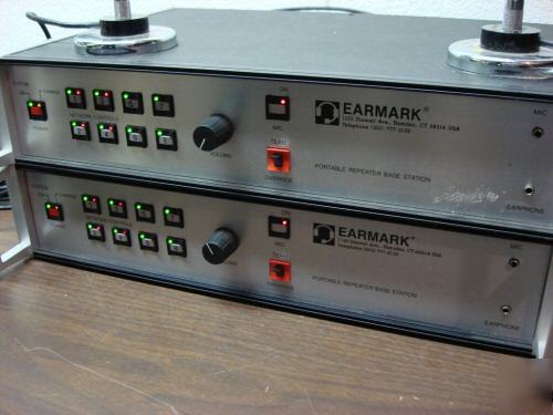 Earmark multi-man 2-way radio base stations + headsets