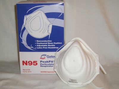 N95 particulate respirator gateway safety 80101 peakfit