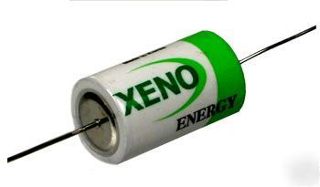 1/2AA w/leads xeno thionyl chloride lithium battery