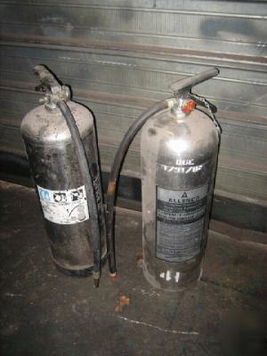 2 water fire extinguishers allenco pressurized water