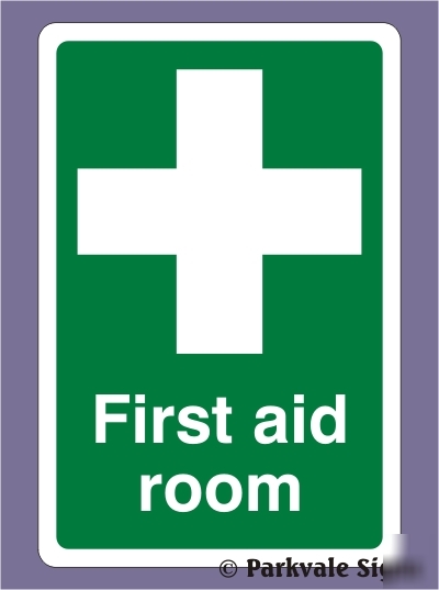 300X400 first aid room sign - rigid (0452)