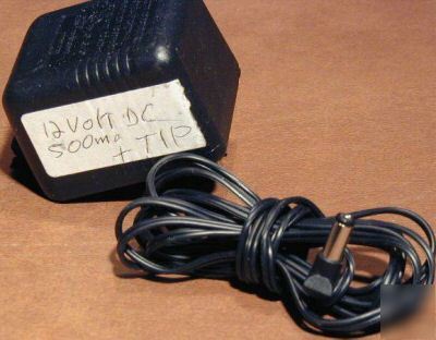Ac power supply adapter - 12 volts dc 500MA pos tip