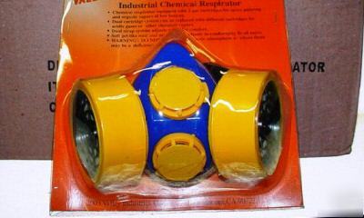 Industrial chemical respirators 1CS. 6 nip cartridges