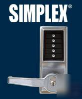 Locksmith kaba simplex LRP1010 panic bar keyless entry