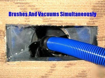 Motobrush air duct cleaning tool - it brushes & vacs 