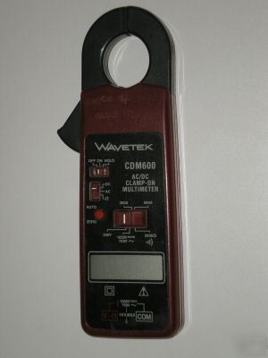 Wavetek cdm-600 dmm ac dc clamp meter 600A 600 amp tlc 
