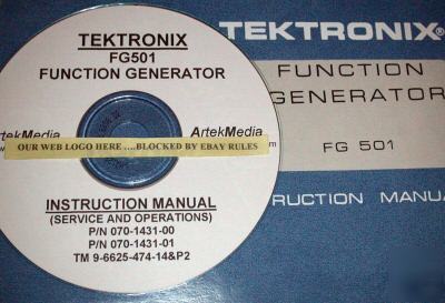 Tek FG501 instruction (operator & service) manuals (3)