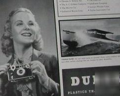 Durez plastics american industry uses -1939 ad