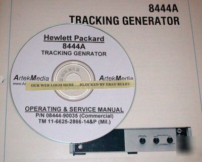 Hp 8444A tracking generator ops & service manuals (2)