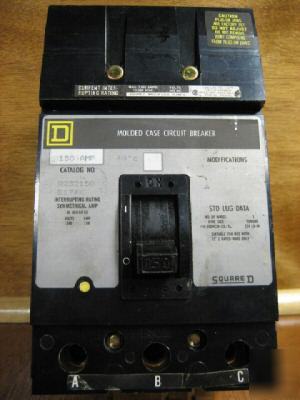 Square d i-line Q232150 Q2 150 amp 150A a molded case 