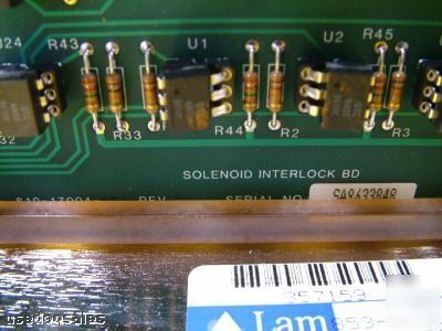 Lam research 4520 i solenoid interlock bd device