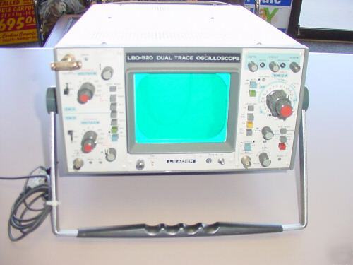 Leader, lbo-520 duel trace oscilloscope, for parts 