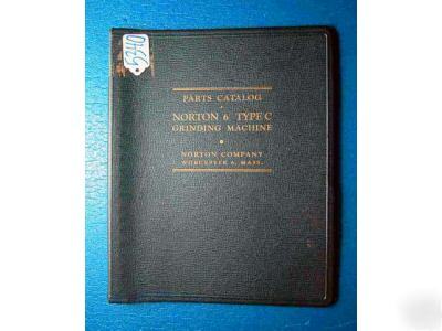 Norton parts catalog for 6 inch type c grinding machine