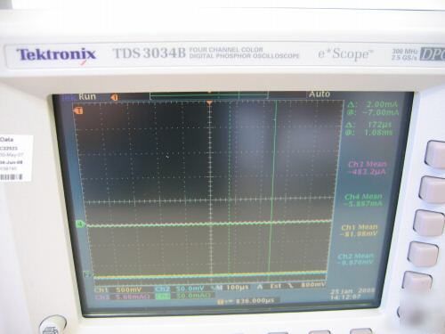 Tektronix TDS3034B oscilloscope, 300 mhz, w/ TDS3GV