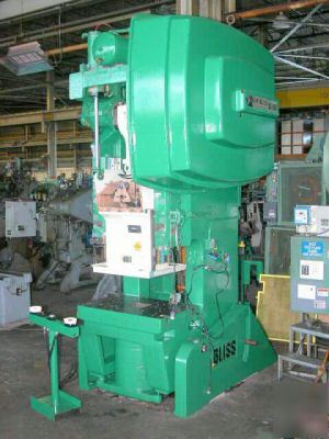 110 ton bliss #C110 geared open back inclinable press