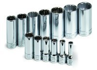 13PC 3/8IN. dr. sae deep 12 pt socket set -s k tools